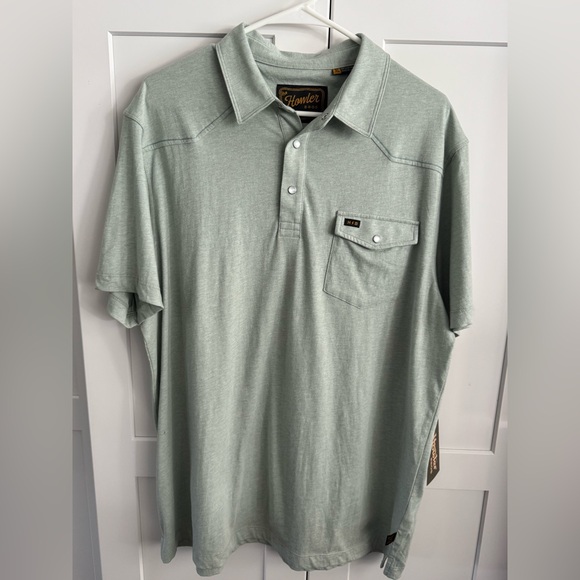 NWT!! Howler Brothers Western Ranchero Polo Sz. XL EUC Light Blue/Gray 
MSRP:$69 - Picture 1 of 4